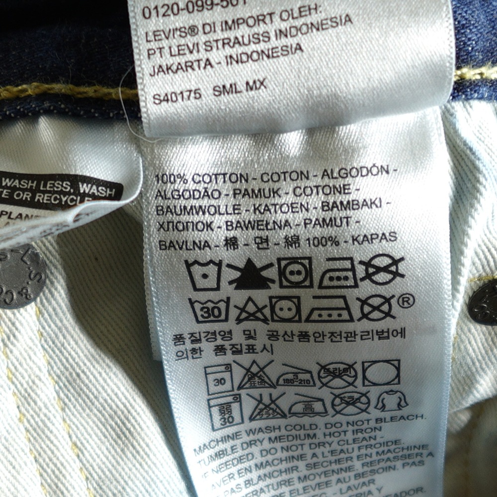 Levi's 501 Jeans Mens 33x32 Dark Blue White Oak Cone Denim Selvedge Button Fly - Picture 7 of 14